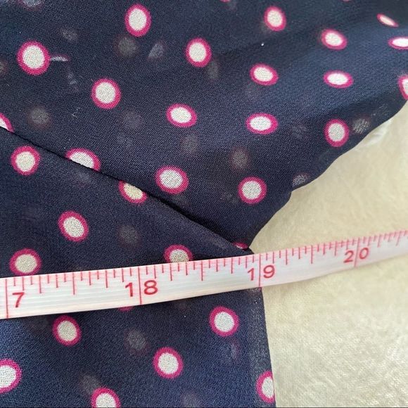 Long Tall Sally sheer long sleeve button front top - Picture 9 of 9